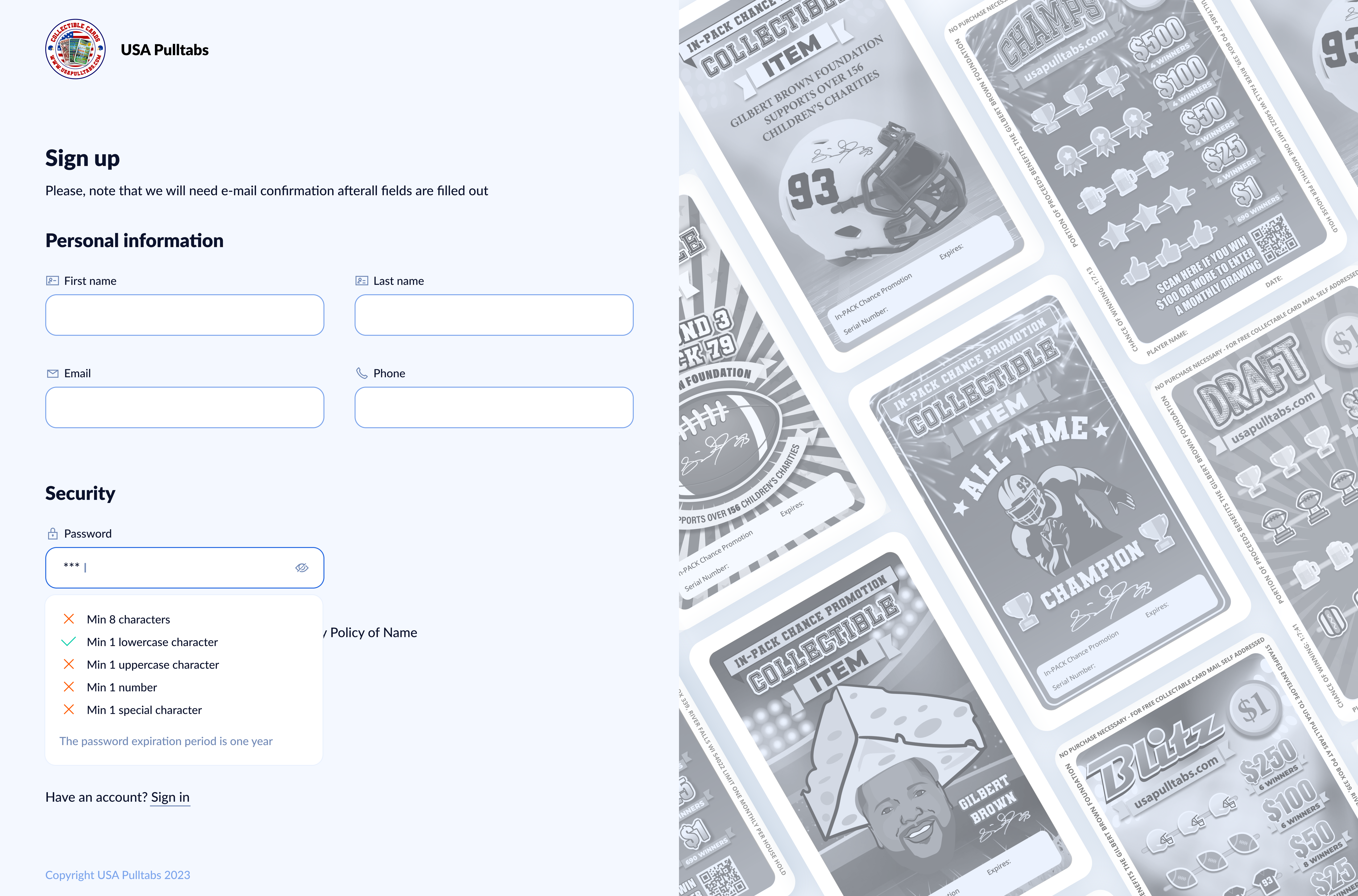 Вебплатформа для компанії USA Pulltabs - Зображення №11 Вебплатформа для компанії USA Pulltabs - Зображення №11