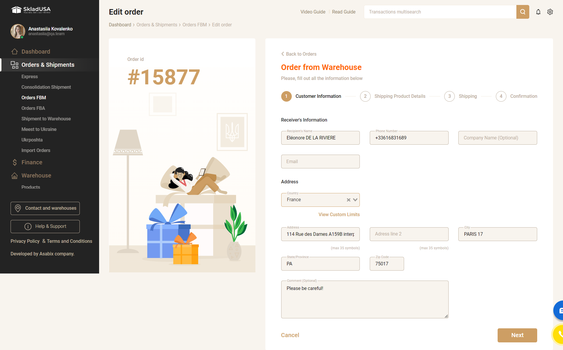 Високонавантажена CRM для  логістичної компанії SkladUSA - Зображення №20
