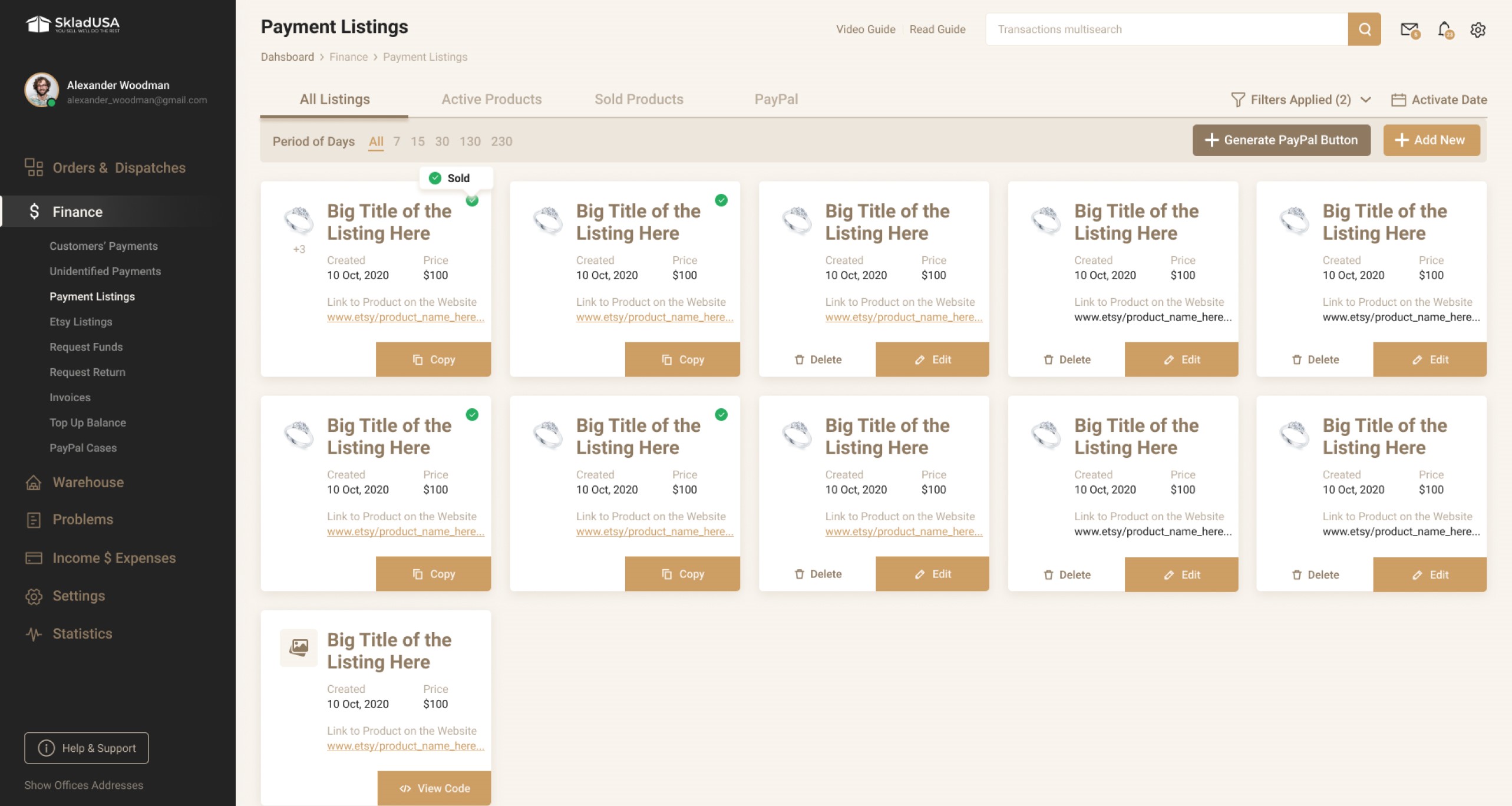 Високонавантажена CRM для  логістичної компанії SkladUSA - Зображення №17