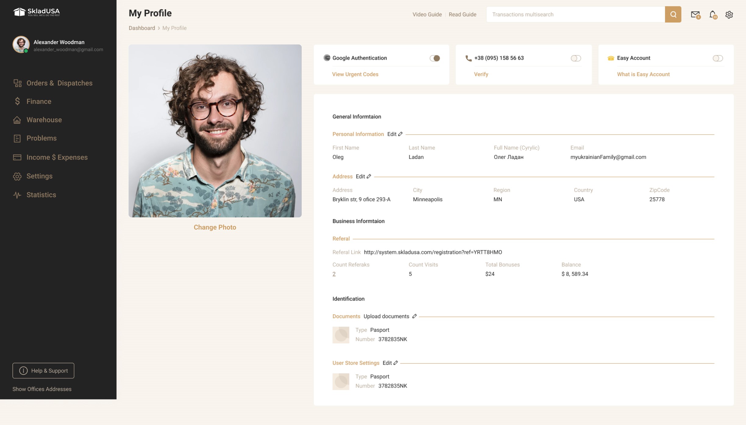 Високонавантажена CRM для  логістичної компанії SkladUSA - Зображення №47
